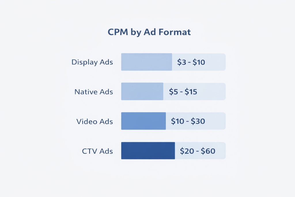 advertising cpm by ad format